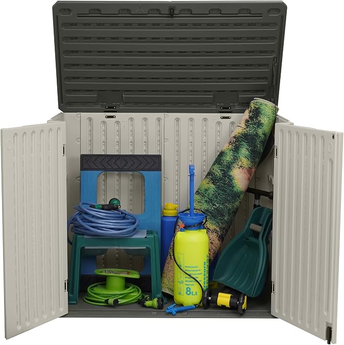 EHHLY Horizontal Resin Storage Shed, 47 Cuft Garden Tool Sheds & Outdoor Storage - Image 7