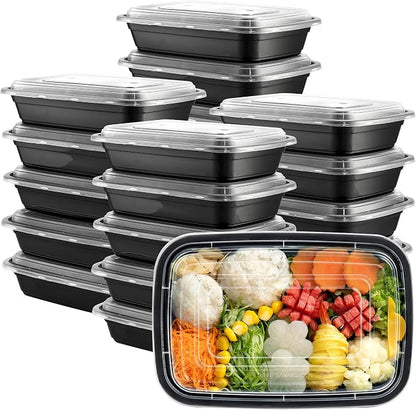 GUSTO 28 oz - 1 Compartment Meal Prep Containers by GUSTO