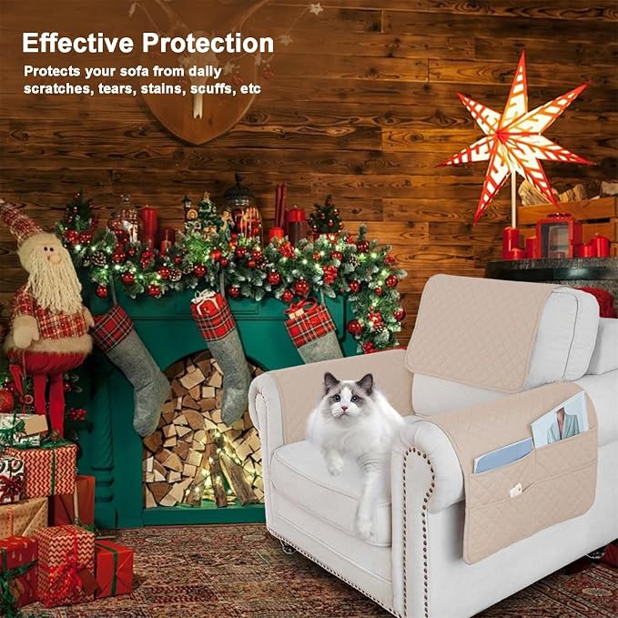 Waterproof Sofa Armrest Cover Headrest Cover - Image 2