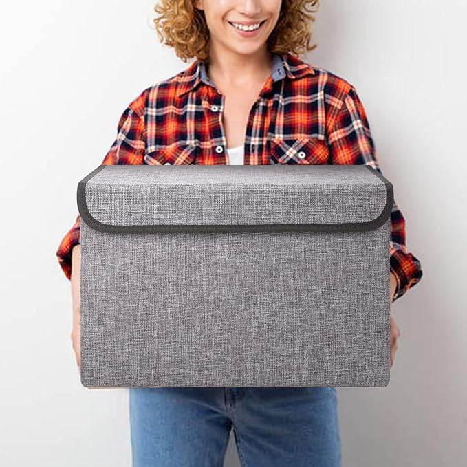 Large 42 Quarts Fabric Storage Bins - Image 4