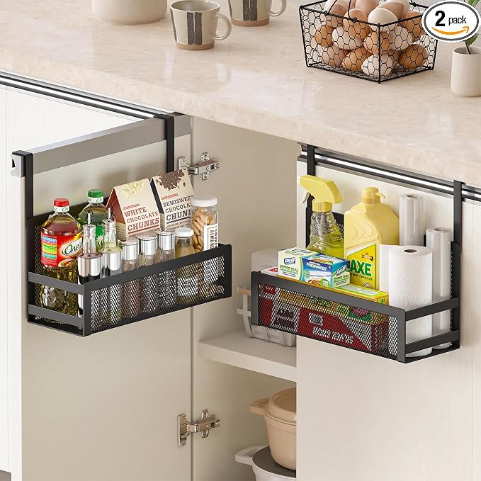 Hanging Kitchen Baskets Fine Mesh Wire Storage Basket Over Cabinet Door by SHINEWON
