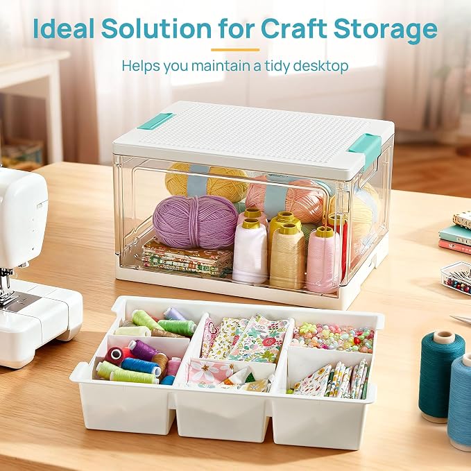 Vtopmart 24 QT Clear Plastic Storage Box - Image 7