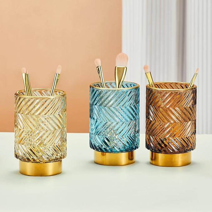 Makeup Brush Holder Organizer, Toothbrush Holders, Desk Pen Pencil Holder - Image 3