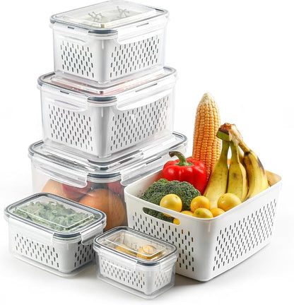 5 Set Fruit Storage Containers for Fridge by Unknown