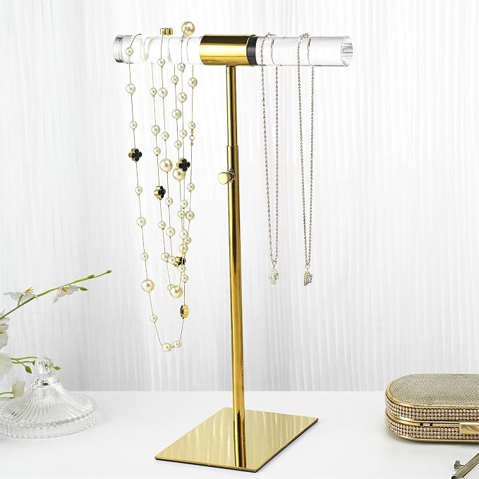 Jewelry Display Stand 2 Packs Stainless Steel Purse Display Stand Acrylic - Image 5