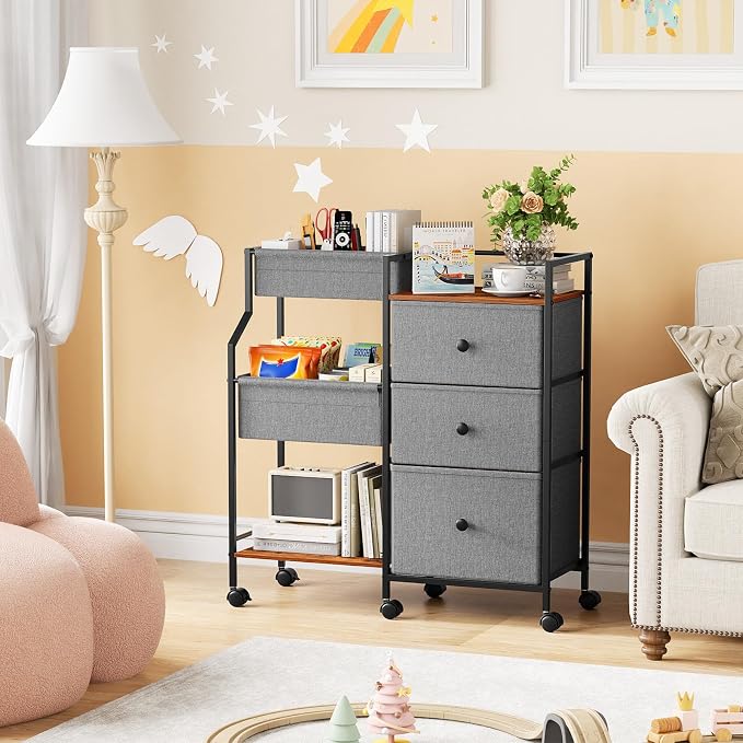 Modanais Baby Diaper Caddy Organizer Cart - Image 6