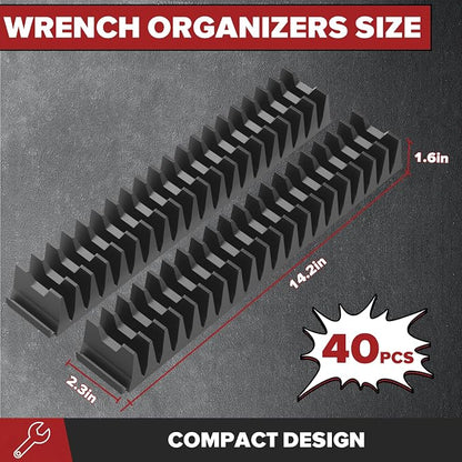 40PCS Modular Wrench Organizer Wrench Holder - Image 3