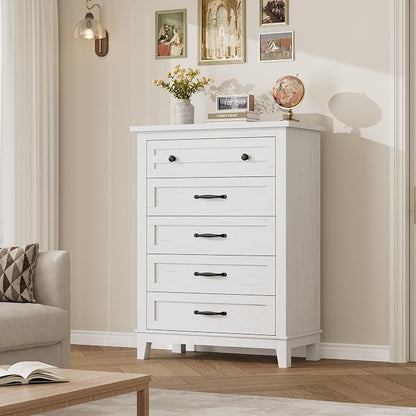 GarveeHome 5 Dresser for Bedroom, 41.3 in Tall Vertical Drawer Dresser - Image 4