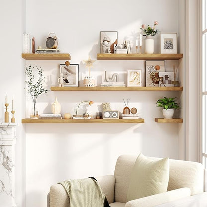 30 Inch Floating Shelves, Rustic Floating Wall Shelves 8 Inch Deep, 30 x 8 - Image 6