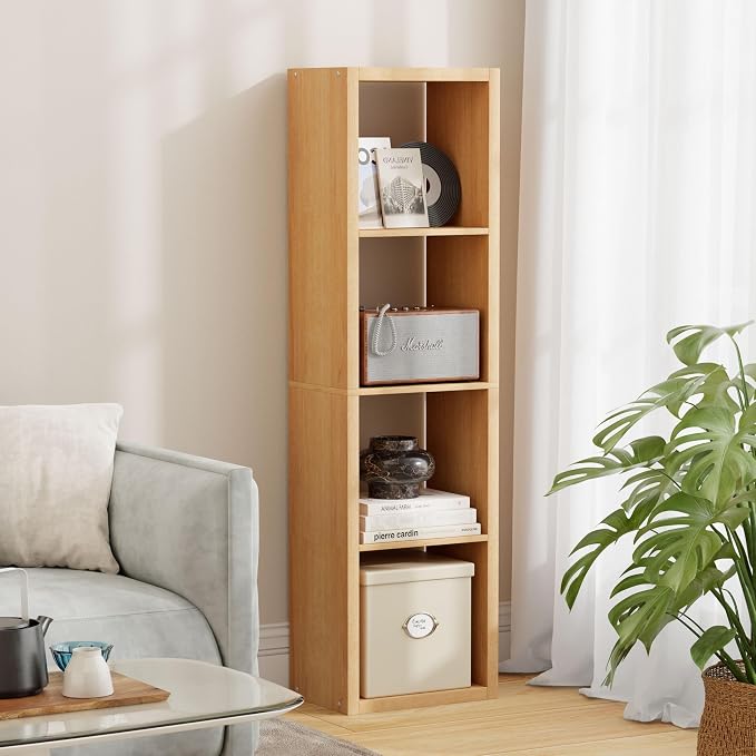 4 Cube Storage Organizer Single Row, Cube Shelf by JPIZISO