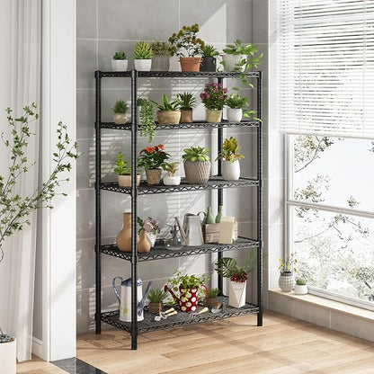 ROOMTEC 5-Tier Adjustable Wire Shelving Unit, 2000 lbs | Heavy Duty Garage Shelf - Image 2