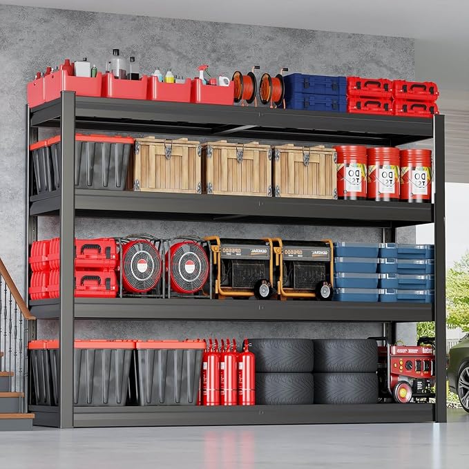67" W Garage Shelving Heavy Duty, Commercial Metal Shelves - Image 2