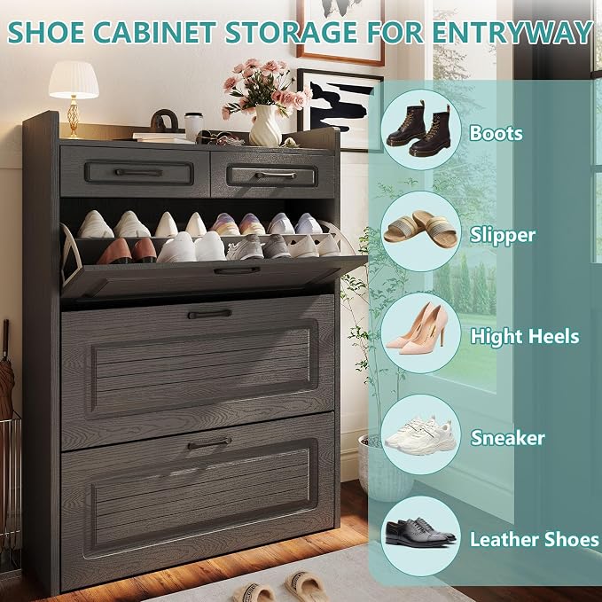 Shoe Cabinet Storage for Entryway - Image 7