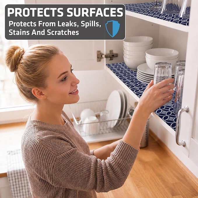 Drymate Premium Luxury Shelf & Drawer Liner, Thick Cushioned Fabric, - Image 2