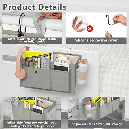 Bedside Caddy Bedside Storage Hanging Organizer - Image 4