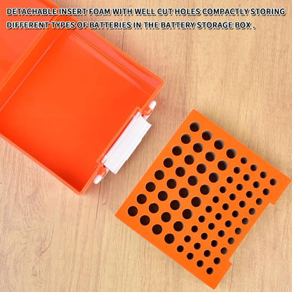 FULLCASE Battery Storage Organizer Holder Holds 72 AA AAA Batteries, Box Cases - Image 4