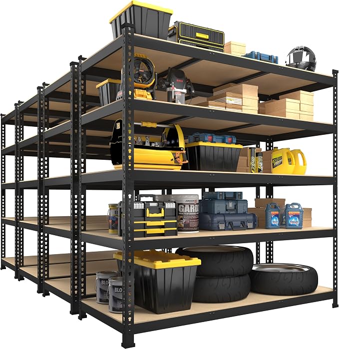 PrimeZone 47" W x 23.6" D x 71" H Large Heavy Duty Storage Shelves by PrimeZone