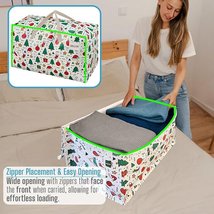 VENO 4 Pack Moving Bags and Large Christmas Decoration Storage Bins - Image 4