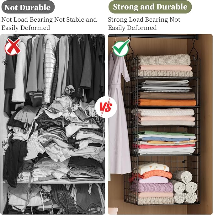 X-cosrack Closet Hanging Organizer Shelves - Image 7
