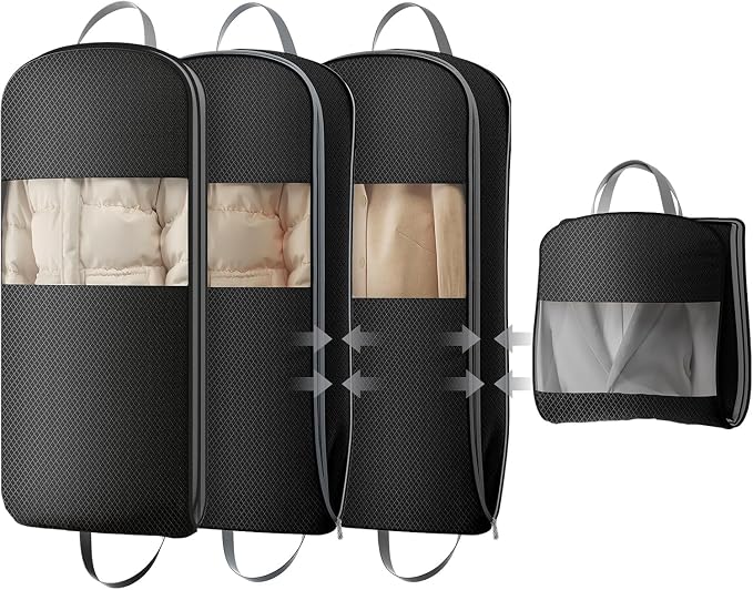 DIMJ 3 Pack 43" Garment Bags for Hanging Clothes by DiMJ