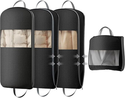 DIMJ 3 Pack 43" Garment Bags for Hanging Clothes by DiMJ