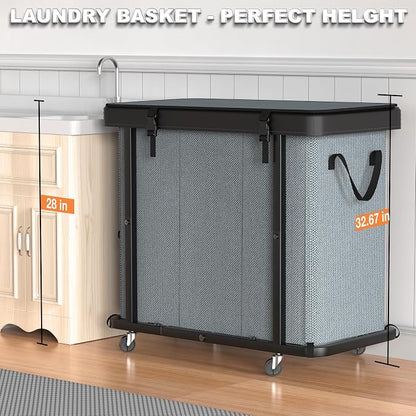 230L Large Fashion Laundry Basket - Image 5