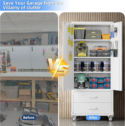 Upgraded Metal Garage Storage Cabinet - Image 8