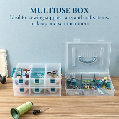 MyGift 11 Inch Craft Storage Organizer Case - Image 4