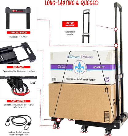 dbest Products Trolley Dolly Platform Cart 6-Wheel Handtruck - Image 2