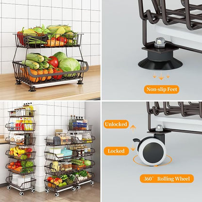 Miyawell Fruit Vegetable Storage Basket - Image 3