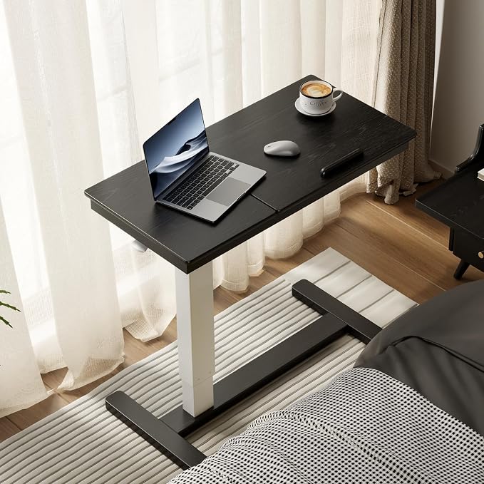 Solid Wood Overbed Bedside Table by Muwuele