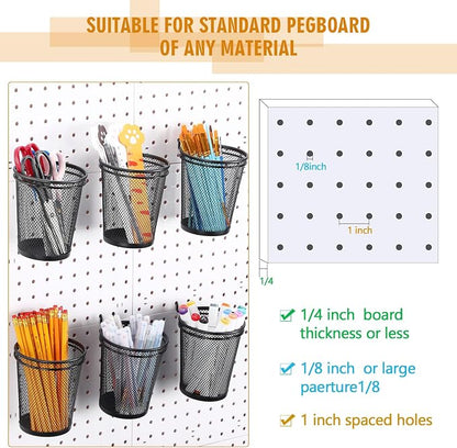 Spakon 6 Sets Pegboard Cups - Image 5