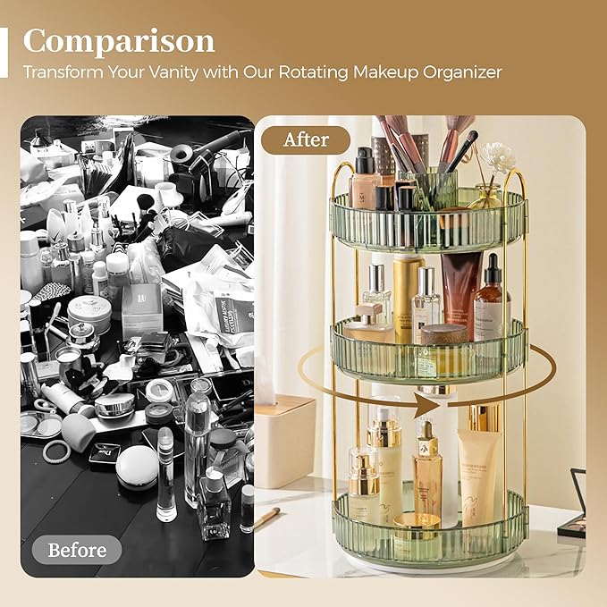 Aveniee 360 Rotating Makeup Organizer - Image 6