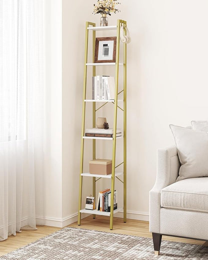 Hzuaneri Ladder Shelf, Freestanding Corner Storage Shelf | Bookcase - Image 7