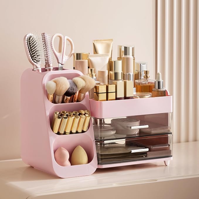 HBlife Makeup Organizer with Brush Holder - Image 5