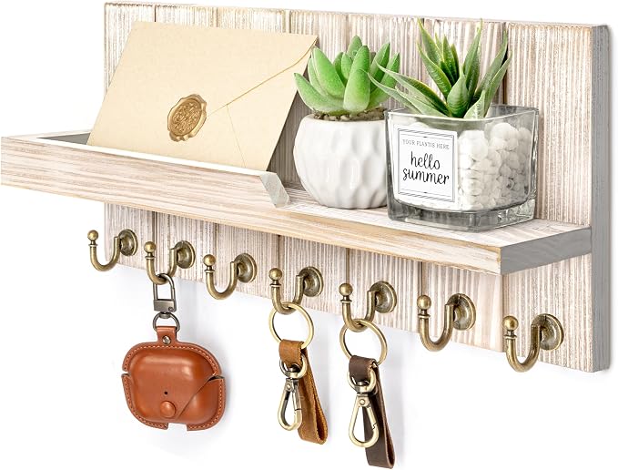 Rebee Vision Farmhouse Key Holder Wall Mount by REBEEVISION
