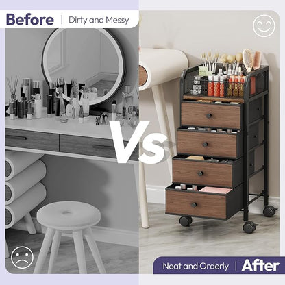 SWTYMIKI Rolling Makeup Organizer Cart - Image 9