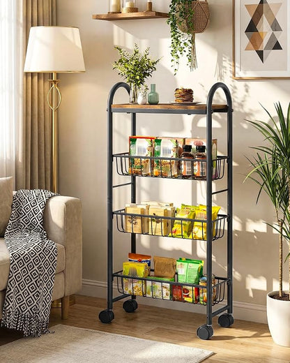 CHOEZON Slim Storage Cart, Storage Shelf on Wheels, Storage Rack - Image 2