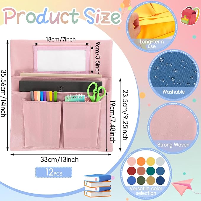 gisgfim 12 Pcs Small Chair Pockets - Image 2