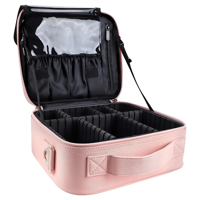 gzcz Travel Makeup Bag, Professional Cosmetic Bags - Image 4