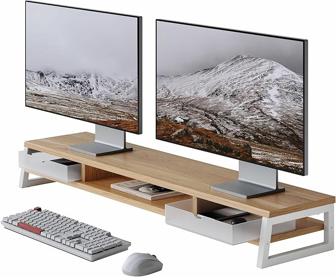 Fenge Dual Monitor Stand, Monitor Riser by Fenge
