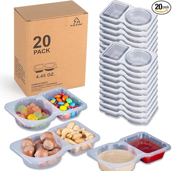 MACTANO 20 Sets Condiment Container by MACTANO