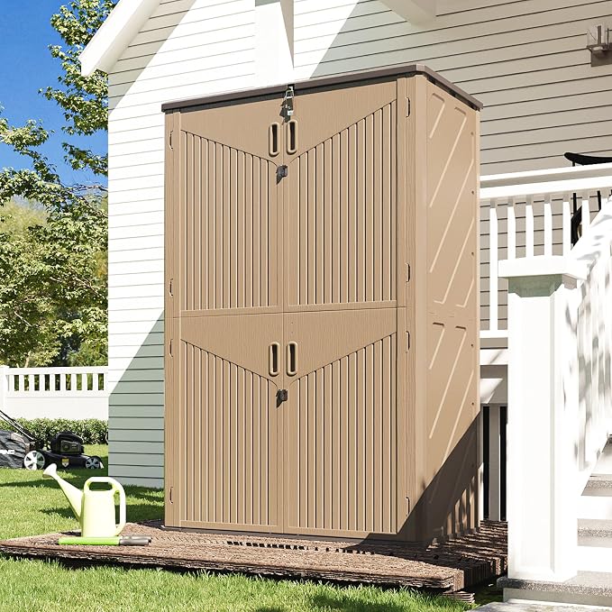 Aoxun Outdoor Storage Shed, 64 Cu.Ft Vertical Storage Sheds Outdoor - Image 6