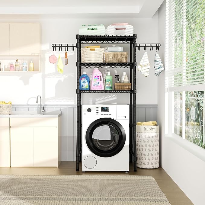 Ulif U8 Medium Laundry Room Storage Organizer, Over the Washer and Dryer - Image 5