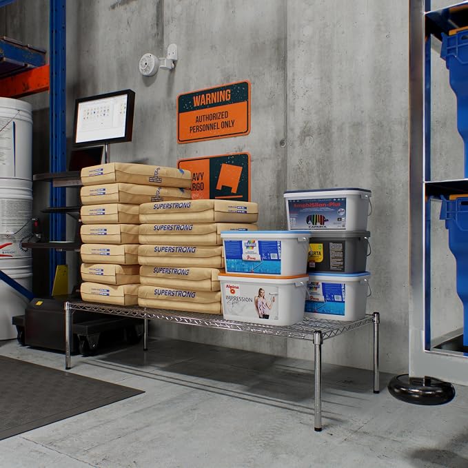 24" Deep x 60" Wide x 14" Height Wire Shelving Kit | 1-Tier | NSF Commercial - Image 2