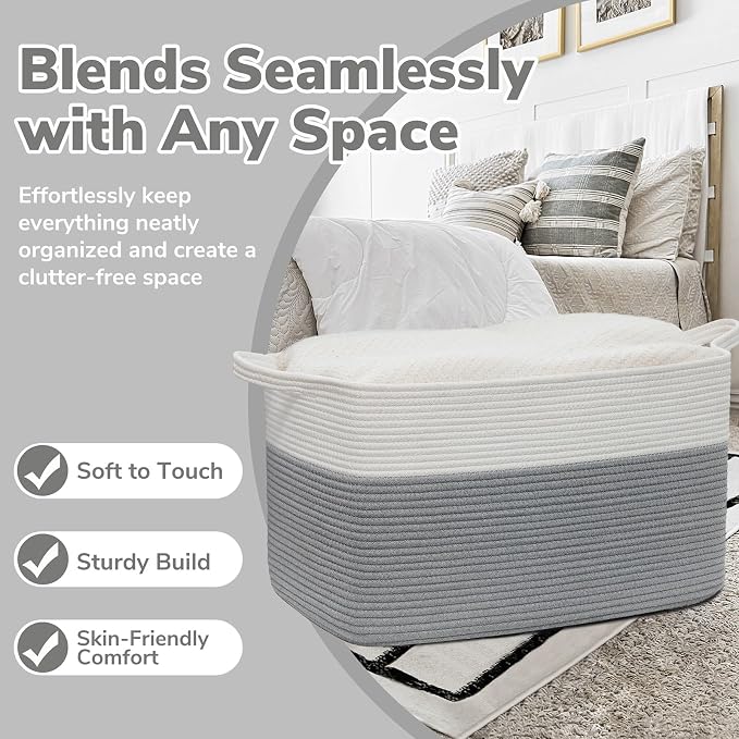 Goodpick Large Blanket Storage Baskets - Image 5