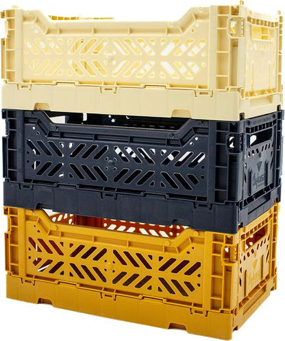 Collapsible Storage Box, Foldable Crate Organizer Bin by LunaCrates
