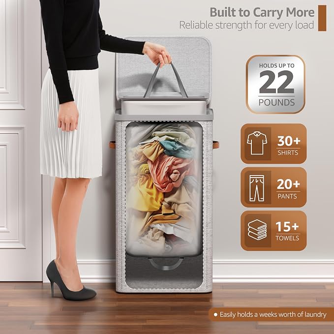 Sorbus Laundry Hamper with Lid - Image 4