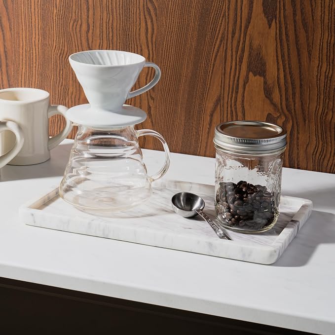 Cork & Mill Marble Tray for Bathroom Countertop, Kitchen Counter, or Catchall - Image 6