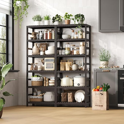 FOTOSOK 6-Tier Bamboo Shelf - Image 4